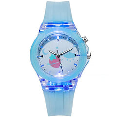 Silicone Cartoon Children's Luminous Fruit Pattern Watch