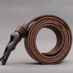 Ceinture pour homme en cuir pleine fleur avec boucle ardillon