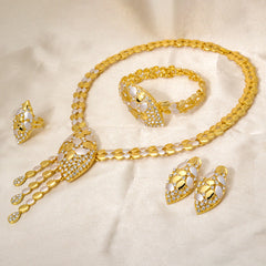 Dazzling Starry Night Cheetah Gemstone Necklace