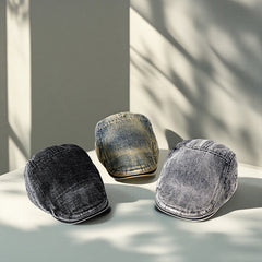 Casquettes en denim pour homme, style printemps, modèle avancé, tendance sud-coréenne