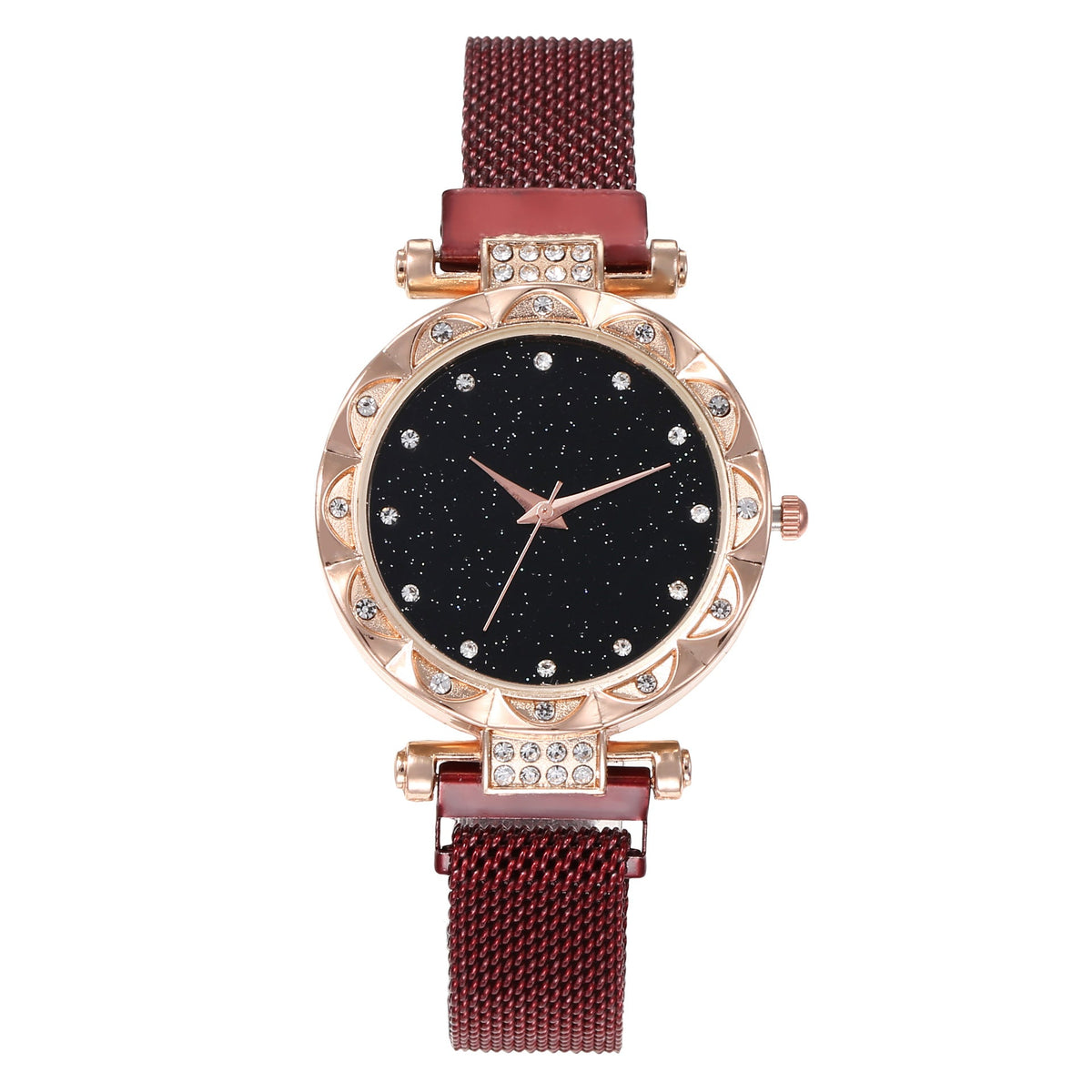 Magnetic Strap Set Womens Quartz Wristwatch