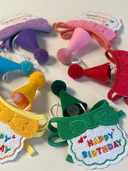 Bavoir et chapeau de décoration tendance pour chien