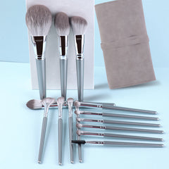 Nuevo set de 14 pinceles de maquillaje con mango de madera, herramientas de maquillaje