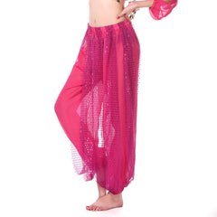 Bombachos de danza india con lentejuelas para mujer