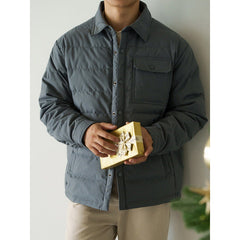 Windproof And Warm Short Puffer Jacket With A Baseball Collar For Men Thickened Outerwear