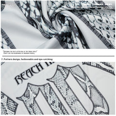 T-shirt en jersey à manches courtes avec motif d’écailles de serpent, coupe ample