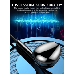 Classic Stereo 3.5mm Wired Control Earphone Stereo Headphones With Control Noise Isolating