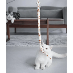 Colorful Rod Wand Feather Teaser Exerciser For Cats Soft Funny Interactive Toy For Pets Cute Cat Accessories