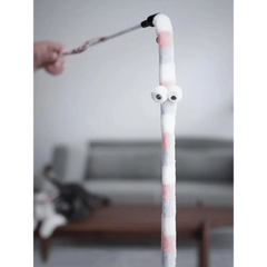 Colorful Rod Wand Feather Teaser Exerciser For Cats Soft Funny Interactive Toy For Pets Cute Cat Accessories