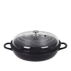 Curtis Stone 4-Quart Cast Aluminum Pan with Glass Lid (Refurbished)