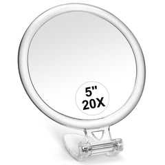 10x15x20x30x40x Double-Sided Handheld Portable Folding Makeup Mirror