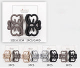 RIBBON SHAPED MEDIUM SIZE HAIR CLAW CLIP - PICK YOUR COLOR