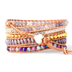Multilayer Leather Hand-braided Wrap Bracelet