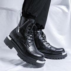 British-style Vintage Fashion Mens Side-zip Boots