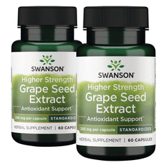 Higher Strength Grape Seed Extract - Standardized - 2 Pack