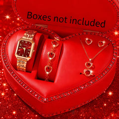 Womens Charitable Jewelry Set With Watch