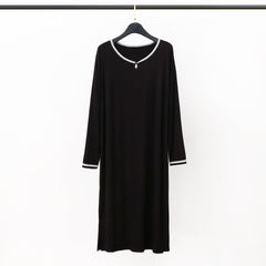 Long Below The Knee Soft Draping Bathrobe Men's Pajamas
