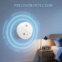 Smoke and Fire Detector Alarm – Portable Photoelectric Fire Alarm with Silence Button