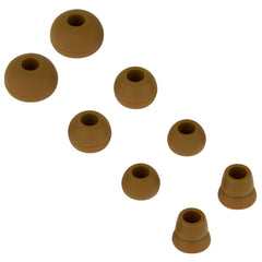 Silicone Replacement Earbud Tips Eartips Earbuds Eargels Compatible with Powerbeats 1/2/3 Wireless Beats by Dre Headphones4 Pairs Earbud Cap(Brown)