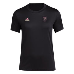 adidas Womens CF Short Sleeve Pre-Game T-Shirt Black/Club Inter De Futbol Miami XX-Large
