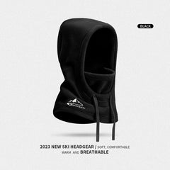 Masque facial coupe-vent et résistant au froid pour le cyclisme en extérieur, chaud et doublé en polaire