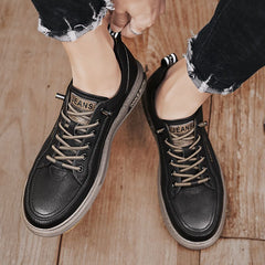 Chaussures décontractées montantes rétro de style britannique pour homme