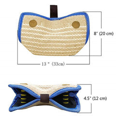 Coussin de morsure pour le dressage du berger allemand, résistant aux déchirures, en chanvre