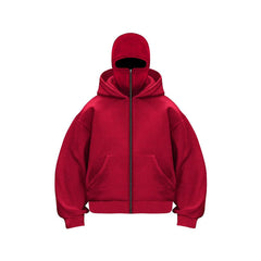 Sweat à capuche à double fermeture éclair pour hommes et femmes