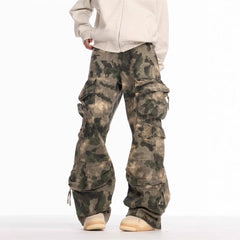 Pantalones holgados de camuflaje resistentes