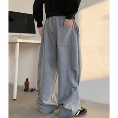 Pantalon de survêtement ample et épais doublé polaire, grande taille