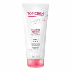 Exfoliante suave Topicrem para todo tipo de piel - Sin jabón, con perlas de jojoba, 200ml
