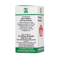 Dr. Willmar Schwabe India Crataegus Pentarkan Ptk 36 comprimés