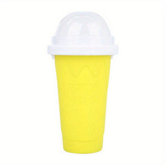 400ml Summer Homemade Squeezable Juice Water Bottle, Quick-Frozen Ice Cream Slushy Maker Smoothie Cup