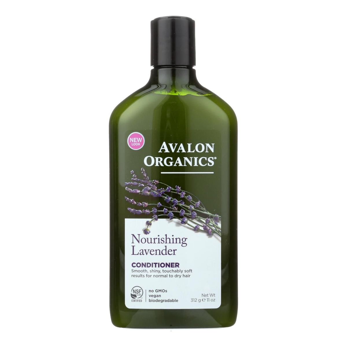 11 Fl Oz bottle of Avalon Organics lavender conditioner. Nourishes and moisturizes normal to dry hair.