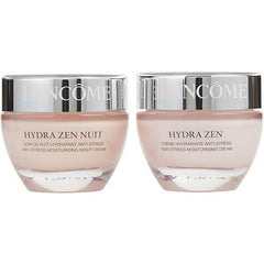 LANCOME by Lancome Hydra Zen Moisturising Partners Set: Anti-Stress Moisturising Cream 50ml/1.7oz + Anti-Stress Moisturising Night Cream 50ml/1.7oz - All Skin Types --2pcs