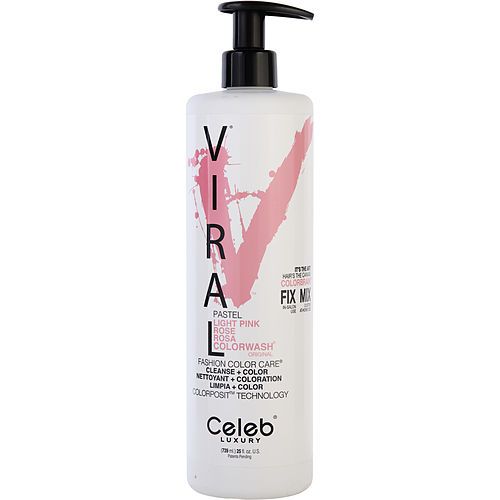 CELEB LUXURY by Celeb Luxury VIRAL COLORWASH PASTEL PINK 25 OZ