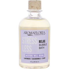 STRESS LESS by Aromafloria FOAMING BUBBLE BATH 9 OZ BLEND OF LAVENDER, CHAMOMILE, AND SAGE