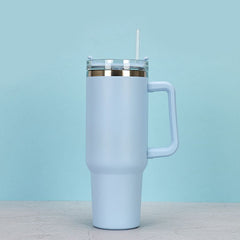 1200ml Stainless Steel Mug Coffee Cup Thermal Travel Car Auto Mugs T hermos 40 Oz Tumbler with Handle Straw Cup Drinkware New In