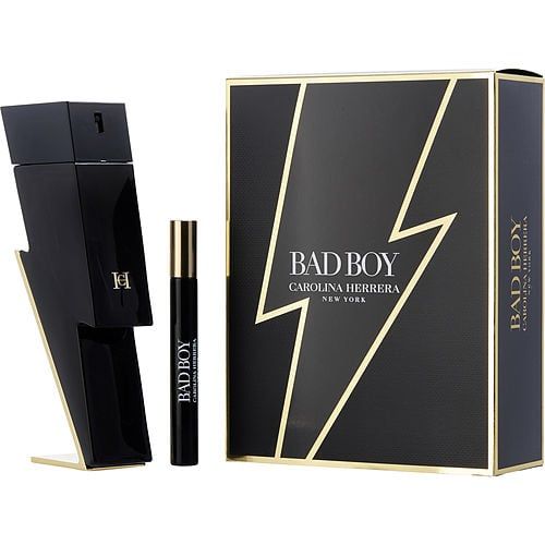 CH BAD BOY by Carolina Herrera EDT SPRAY 3.4 OZ & EDT SPRAY 0.34 OZ MINI