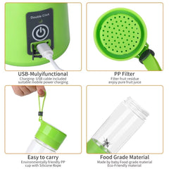 Portable Handheld USB Electric Juice Blender 6 Blades Deluxe Version by Blendrell  Perfect portable tool