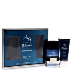 Spirit Millionaire Dark Fusion by Lomani Gift Set - 3.3 oz Eau De Parfum Spray + 3.3 oz Shower Gel