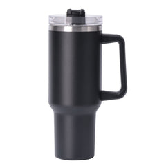 40oz large capacity tumbler With Handle And Straw Lid, Insulated Reusable Stainless Steel Water Bottles Travel Mug Coffee Cup car cup water cup For Men Women Outdoor Camping Driving, gift