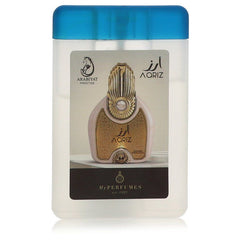 Arabiyat Prestige Aariz perfume 20 ml 0.67 oz mini EDP pocket spray for men with a blue lid.