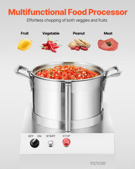 Food Processor Vegetable Chopper 4.3 Quart F ood-G rade Stainless Steel Blender