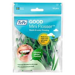 Tepe fil dentaire Mini Flosser - outil facile pour le nettoyage interdentaire des espaces étroits, doux pour les gencives