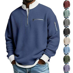 Mens Sports Zip-Up Long-Sleeve Sweatshirt
