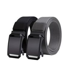 Ceinture en nylon pour homme à boucle sans dents, pour l’extérieur