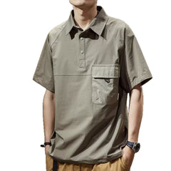 T-shirt tendance rétro à revers pour homme, pour l’été