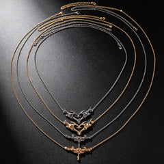 Elegant And Sexy Zircon Heart-Shape Wing Waist Chain