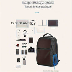 Black Technology Ice Cooling Backpack With USB Powerful Airflow Circulation For 18L Large Capacity Travel Commute Business Trip Men's Essential Breathable Mesh Anti-Sweat Multi-Compartment Storage